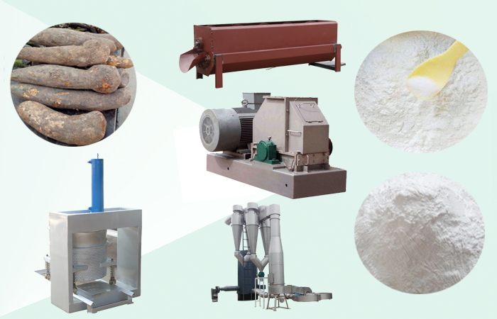 cassava flour processing machine