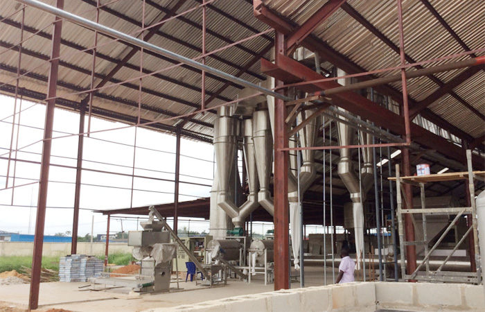 Cassava flour mill plant