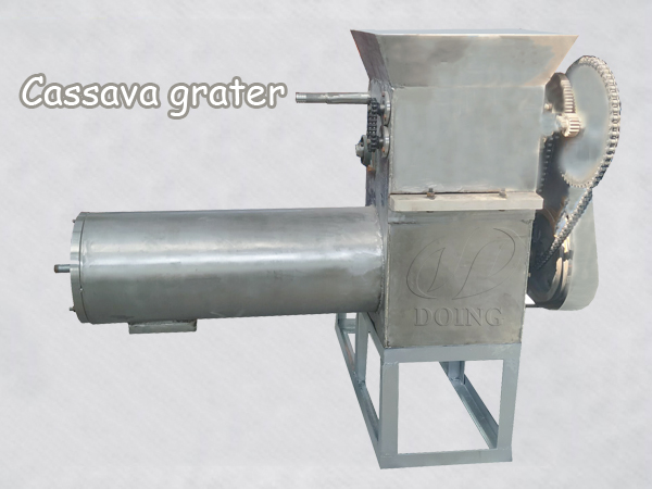 What is the working principle of cassava grater?