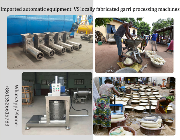 locally fabricated garri processing machines