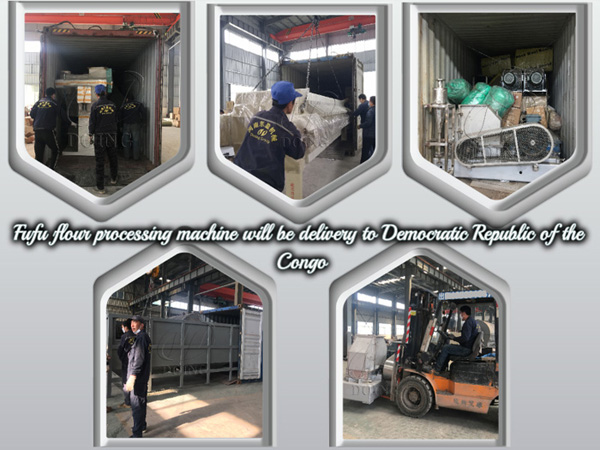8tph fufu flour making machine will be shipped to Democratic Republic of the Congo