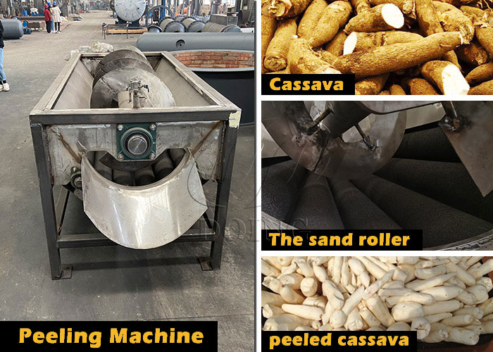 cassava peeling machine
