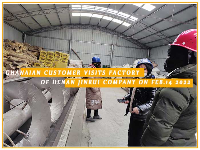 ghanaian customers come to visits garri processing machine in henan jinrui company's factory