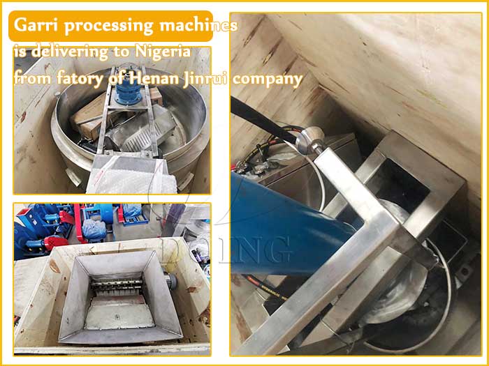 Garri processing machines is delivering to Nigeria from fatory of Henan Jinrui company