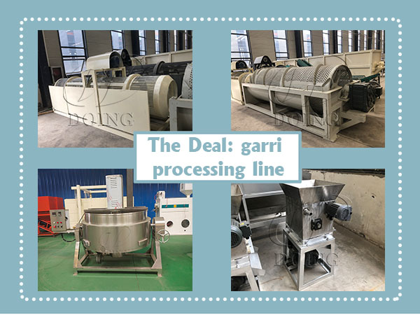 The deal on the garri processing line between a Nigerian client and Henan Jinrui