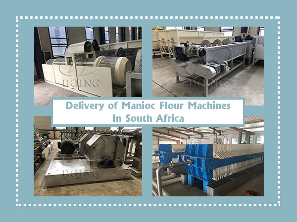 A South African client’s manioc flour processing machines were sent for shipping from Henan Jinrui