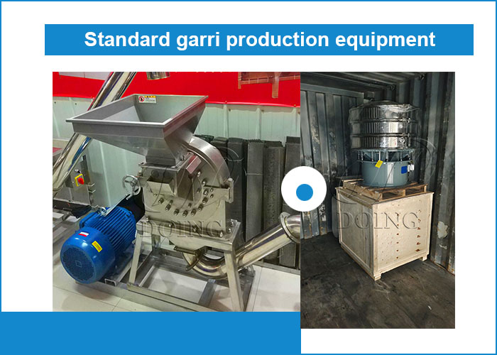 garri processing machine purchased by a Nigerian customer
