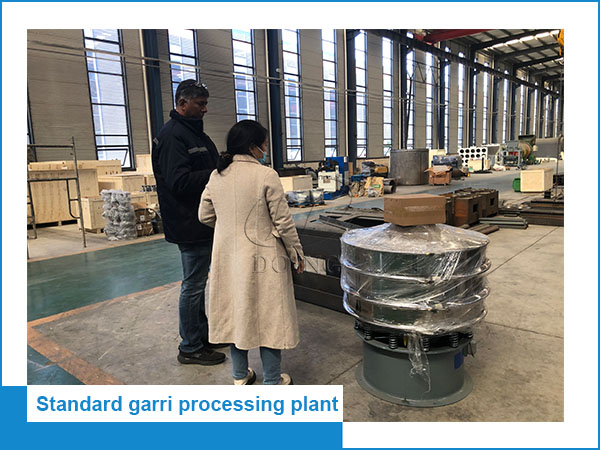 The garri processing machine purchased by a Nigerian customer has been shipped