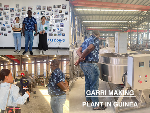 Guinea 1 ton per day small garri production line order