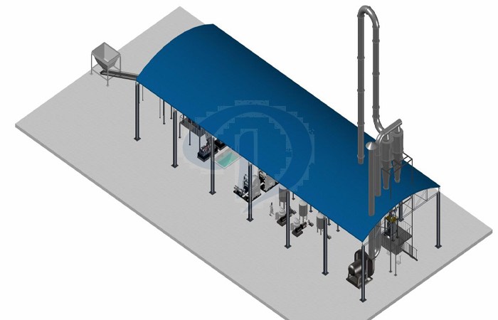 cassava flour process machine