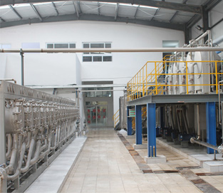 Cassava starch processing plant