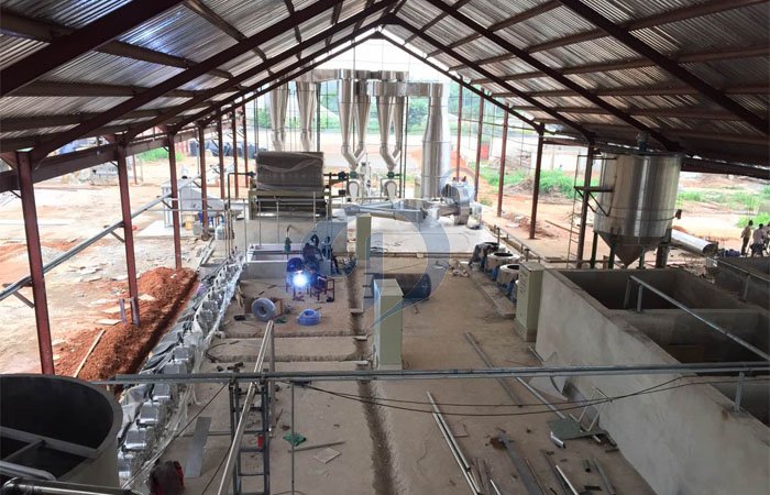 cassava starch processing equipment installation  in Nigeria