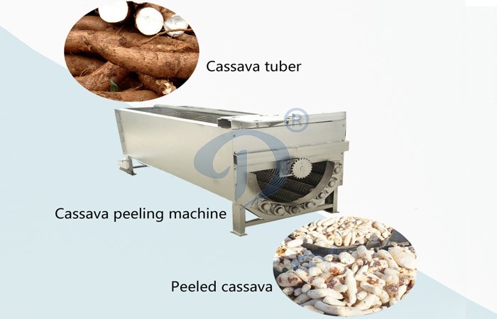 cassava peeling machine