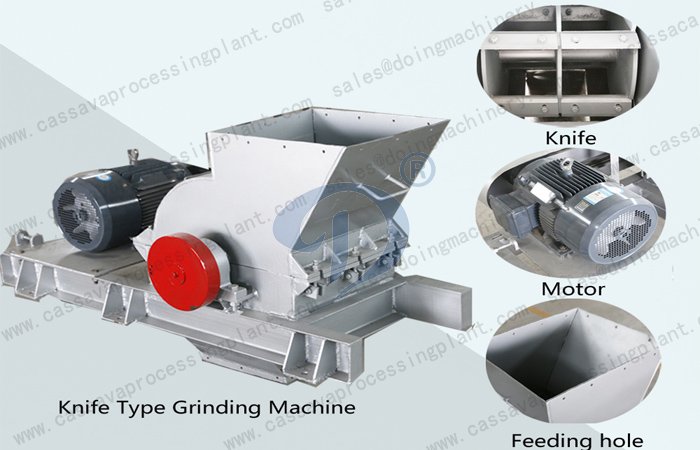 Grinding machine for cassava processing
