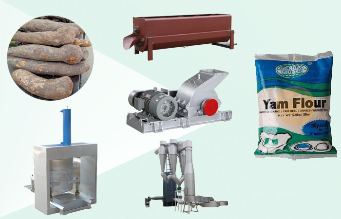 cassava flour processing machine