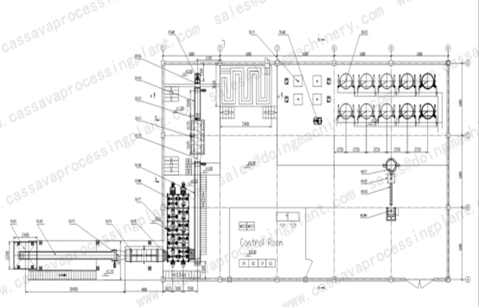 Garri processing plant layout