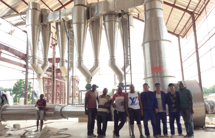 Cassava starch processing plant in Nigeria