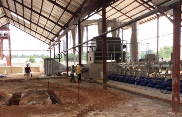 cassava starch processing plant