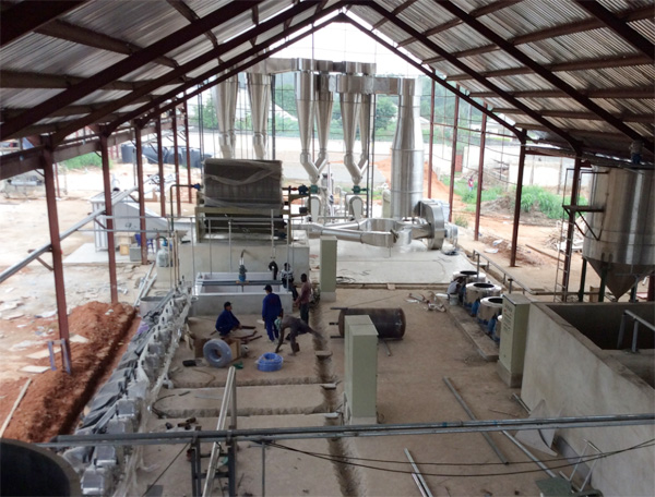 cassava starch processing plant