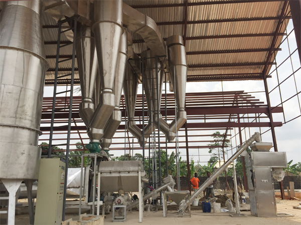 cassava starch processing plant