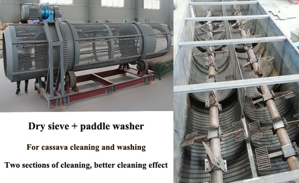 cassava cleaning machine