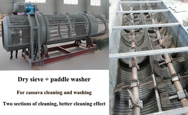 cassava washing machine