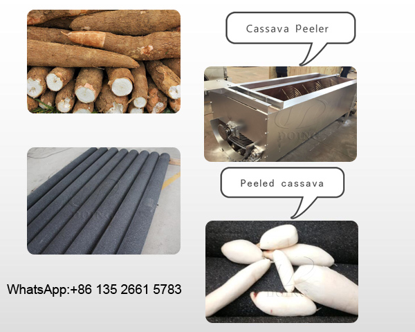 design and construction of a cassava peeling machine
