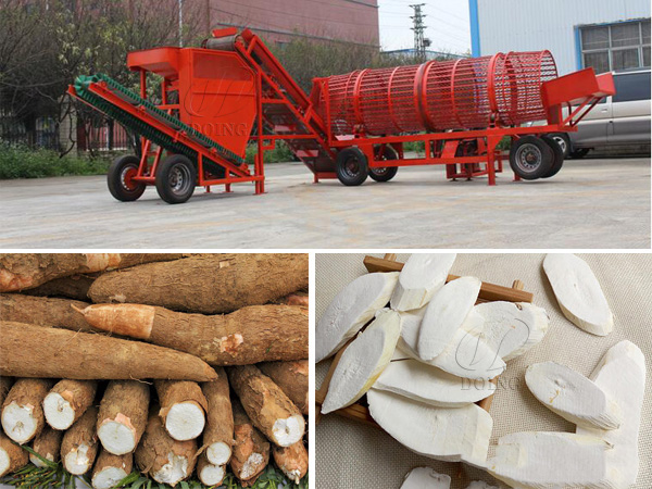 cassava peeling and slicing machine