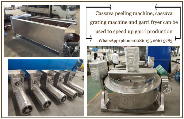 What machines can you use to speed up garri production