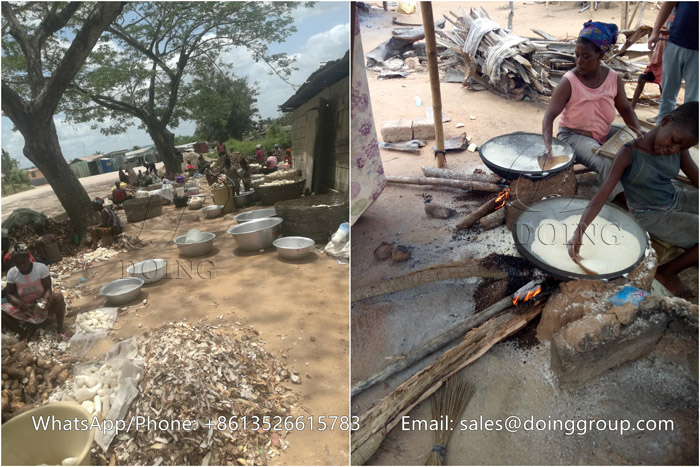 how to dry garri