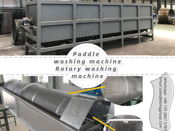 paddle washing machine and rotary washing machine