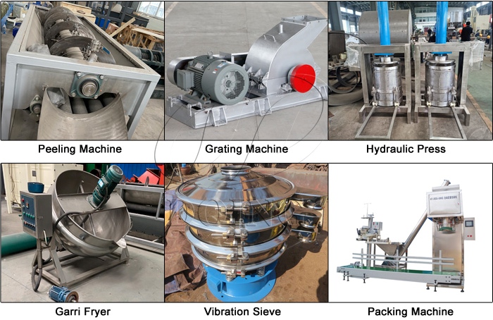 garri processing machine purchased by the customer