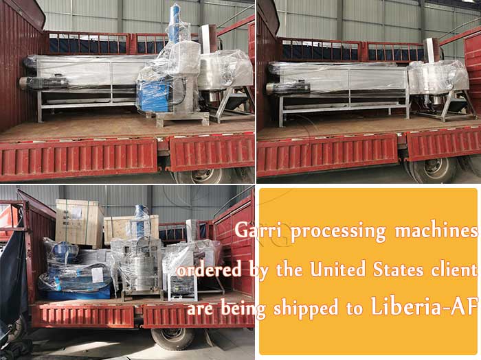 Garri processing machines ordered by the United States client are being shipped to Liberia-AF