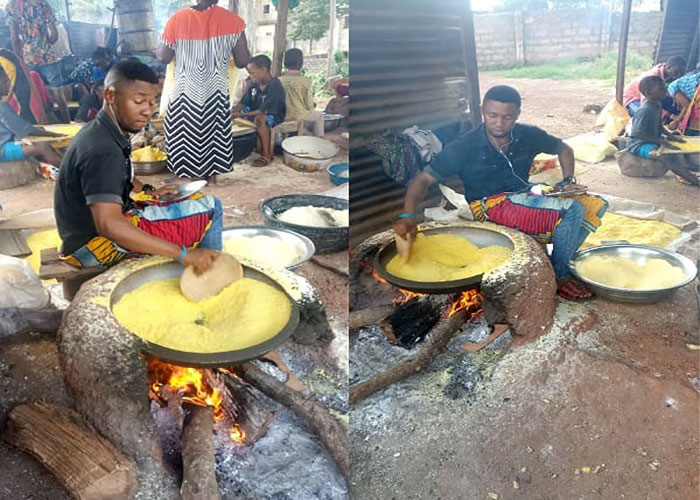 cassava to garri processing in local