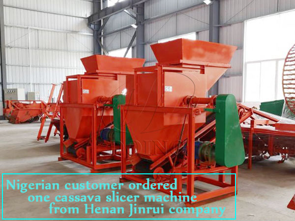 Nigerian client purchased one cassava chipping machine from Henan Jinrui company