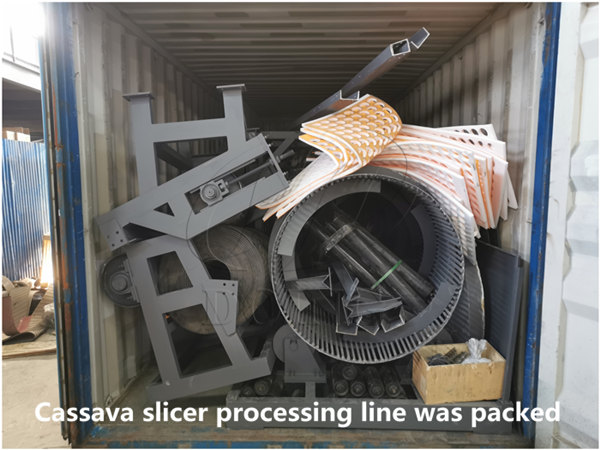 15 TPH cassava slicer processing line is shipped to Logos, Nigeria