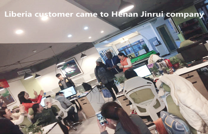 liberia customer came to henan jinrui company