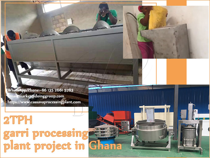 2TPH garri processing plant project in Ghana