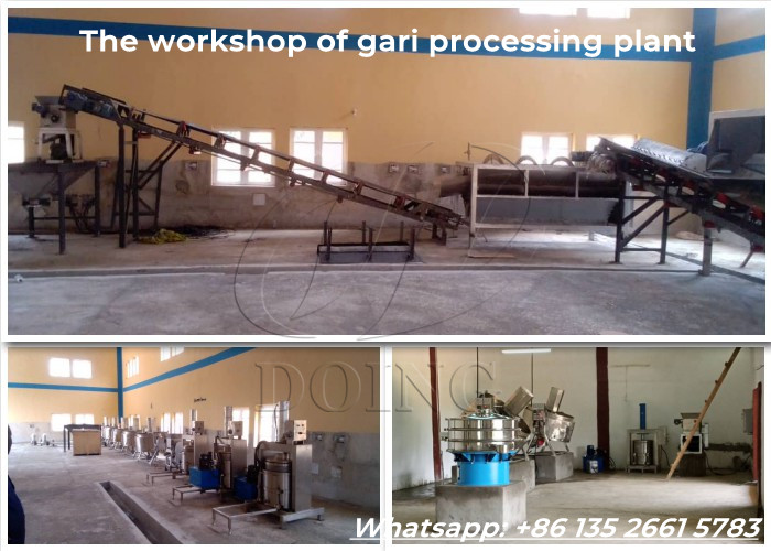 gari processing plant installation