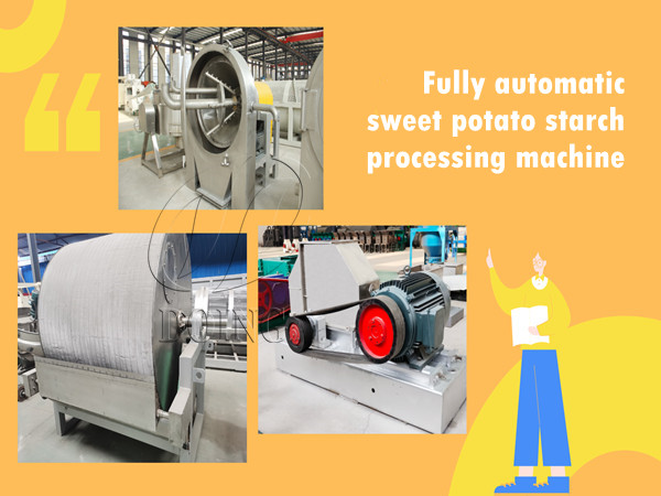 Fully automatic sweet potato starch processing machine