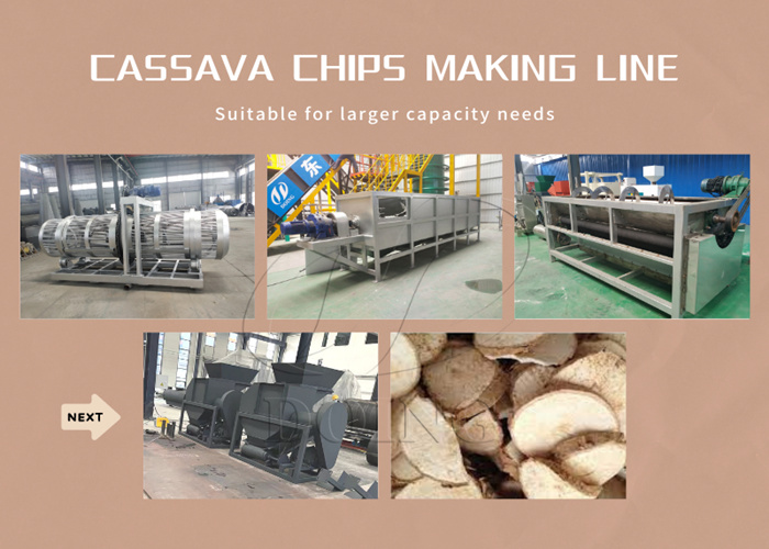 cassava chip making line