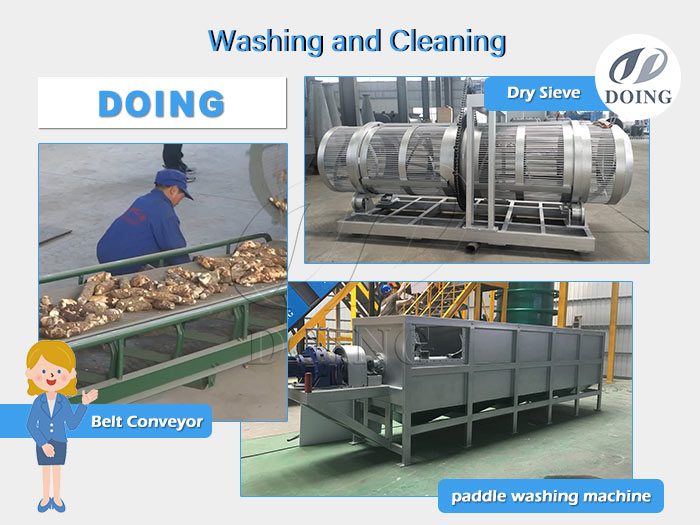 cassava washing machine