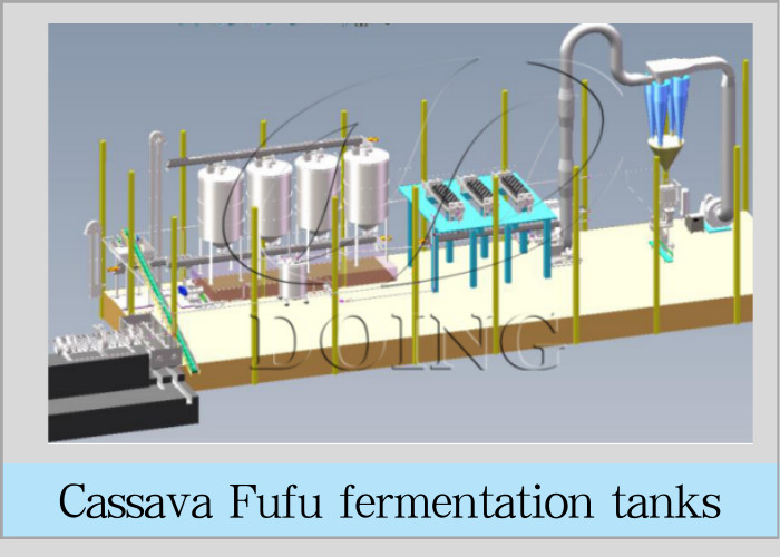 cassava fufu fermentation tanks