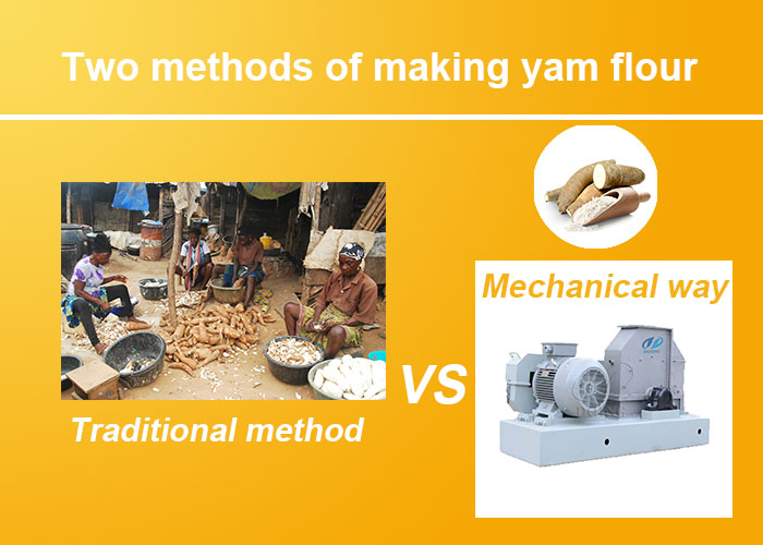 two methods of making yam flour
