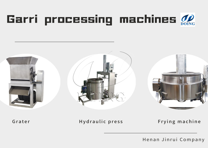 Garri processing machines
