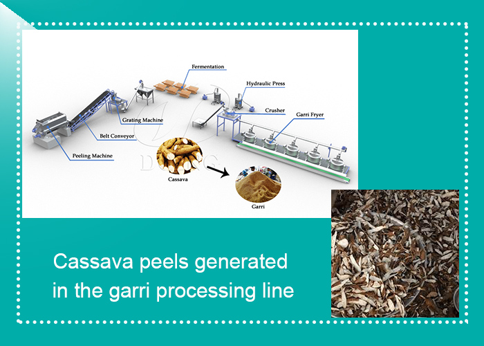 the treatment of cassava peels