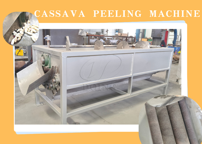 Large cassava peeling machines