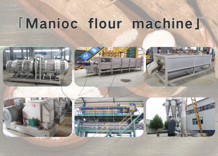 Manioc flour production machine