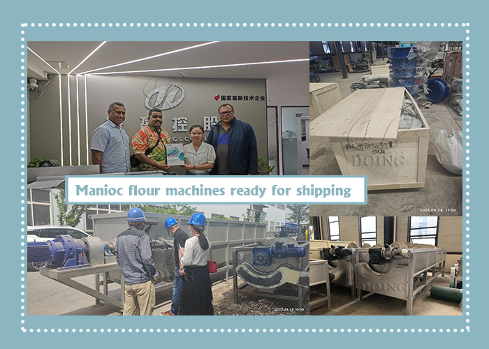 manioc flour processing machines ready for shipping