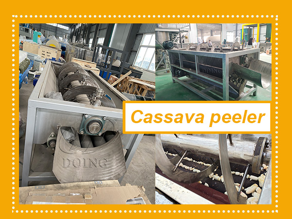 The cooperation on cassava peeling machines between the Philippine client and Henan Jinrui